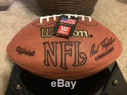 John Elway Autographed Officiel NFL Football Tagliabue Avec Affichage De Cas / MM Coa