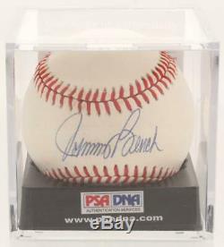 Johnny Bench Signé Onl Baseball Avec Vitrine (psa Coa)