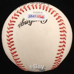 Johnny Bench Signé Onl Baseball Avec Vitrine (psa Coa)