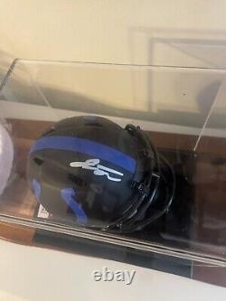 Jonathan Taylor a signé le mini casque de réplique des Colts Eclipse JSA COA avec étui de présentation