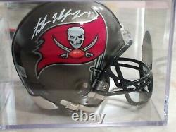 Jr Antoine Winfield. Mini Casque Tampa Bay Buccaneers Signé (beckett Coa)