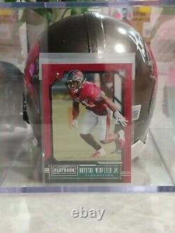 Jr Antoine Winfield. Mini Casque Tampa Bay Buccaneers Signé (beckett Coa)