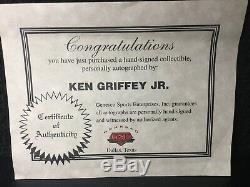 Ken Griffey Jr. Autographed Baseball Withcoa À New Présentoir Withbox