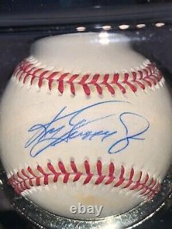 Ken Griffey Jr. Baseball Omlb Signé Avec Boîtier D'affichage Et Gse Coa Pepsi Promo