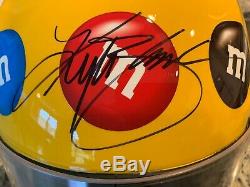 Kyle Busch Autographié Signé Full Size Helmet Jsa Coa, & Case D'affichage