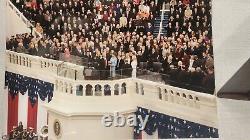 L'inauguration de Donald Trump 2017: Drapeau américain hissé sur le Capitole avec 2 COA