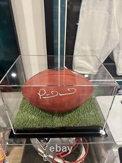 Le ballon de match NFL Duke signé par Patrick Mahomes avec certificat d'authenticité Fanatics MVP et vitrine