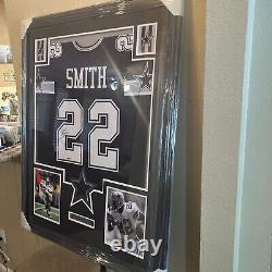 Maillot authentique encadré d'Emmitt Smith avec certificat d'authenticité