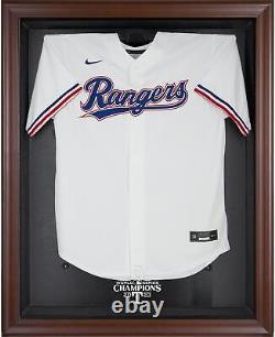 Maillot de baseball des Texas Rangers, boîte d'affichage du logo, article n°13128862, COA