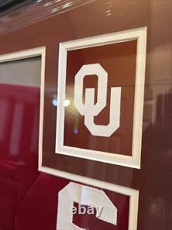 Maillot encadré authentique avec autographe de Baker Mayfield, COA Heisman Sooners