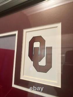 Maillot encadré avec autographe authentique de Baker Mayfield, certificat d'authenticité, Heisman, Oklahoma Sooners