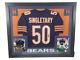 Maillot Encadré Signé De Mike Singletary Des Chicago Bears 35x43 Authentique Coa Beckett