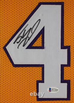 Maillot jaune Lakers autographié et encadré par Shaquille O'Neal avec certificat d'authenticité de Beckett