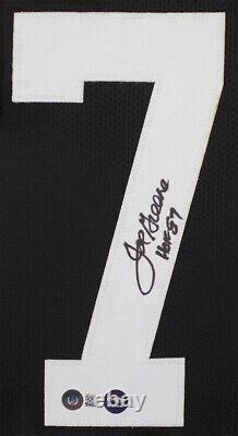 Maillot noir encadré de Pittsburgh autographié par Joe Greene HOF 87 avec certificat d'authenticité Beckett