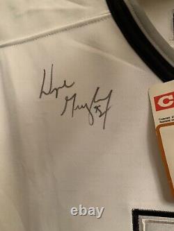 Maillot signé autographié des LA Kings par Wayne Gretzky avec certificat d'authenticité et cadre d'exposition de la LNH