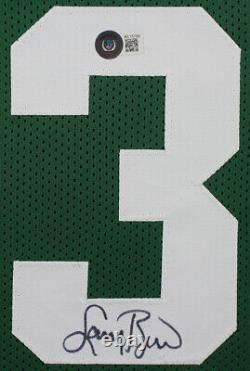 Maillot vert de Boston signé par Larry Bird, encadré avec certificat d'authenticité de Beckett