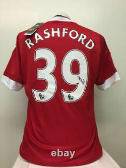 Manchester United Marcus Rashford Signé À La Main Boot & Display Case Coa