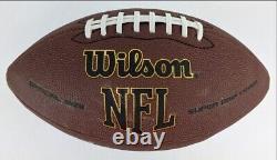 Manley Deexter Signé Wilson NFL Football (jsa Témoin Coa) W / Cas D'affichage