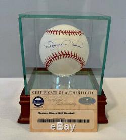 Mariano Rivera Autographe Mlb Baseball W Display Case & Steiner Sports Coa