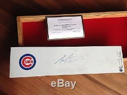 Mark Prior Autographié Officiel Mlb Caoutchouc Tangage Cubs 2003 Coa Et Vitrine