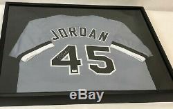 Michael Jordan Chandail Autographié Chicago White Sox Withdisplay Case & Coa