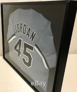 Michael Jordan Chandail Autographié Chicago White Sox Withdisplay Case & Coa