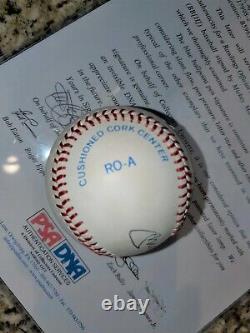 Mickey Mantle Signé Al Brown Baseball N ° 7 Insc Autographed Psa Letter Coa