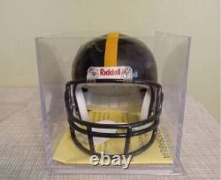 Mini-casque autographed de Rod Woodson Hall of Fame avec vitrine et certificat d'authenticité