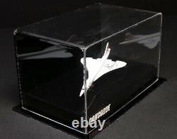 Modèle Concorde En Vitrine Acrylique Signé Pilote Mike Bannister Aftal Rd Coa
