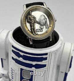 Montre Fossil X Star Wars Édition Limitée R2D2 Vitrine Fonctionne avec COA EUC