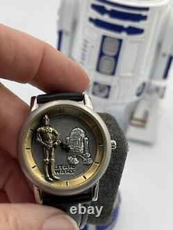 Montre Fossil X Star Wars Édition Limitée R2D2 Vitrine Fonctionne avec COA EUC