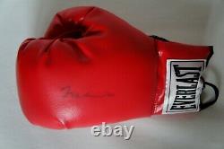 Muhammad Ali Autogramm Signiert Boxhandschuh Jsa Coa Signé Avec Vitrine