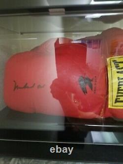 Muhammad Ali Autographié Signé Everlast Gant De Boxe Avec Coa & Display Case
