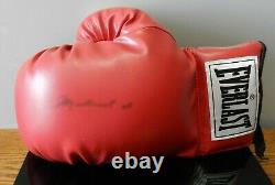 Muhammad Ali Signé Autographié Everlast Gant De Boxe Withcoa Et Vitrine