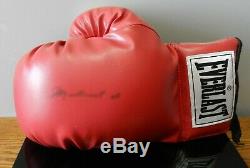 Muhammad Ali Signé Autographié Everlast Gant De Boxe Withcoa Et Vitrine