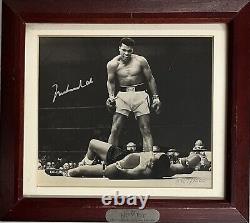 Muhammad Ali Signé Photo 6x6.5 Framed Edition Limitée Montre Fossil Cased Coa