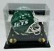 New York Jets Sack Exchange Multi Signé Mini Casque Psa Coa 023 Display Case