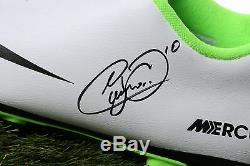 Neymar Jr Signé Football Boot Display Case Barcelone Autograph Memorabilia Coa
