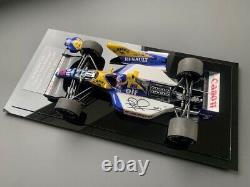 Nigel Mansell Signé 1/18 1992 F1 Camel Williams Fw14b Vitrine de présentation Preuve Coa