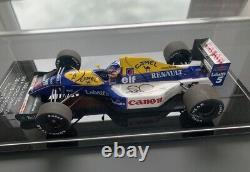 Nigel Mansell Signé 1/18 1992 F1 Camel Williams Fw14b Vitrine de présentation Preuve Coa