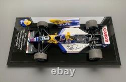 Nigel Mansell Signé 1/18 1992 F1 Camel Williams Fw14b Vitrine de présentation Preuve Coa