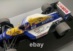 Nigel Mansell Signé 1/18 1992 F1 Camel Williams Fw14b Vitrine de présentation Preuve Coa