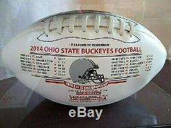 Ohio State 2014 Limitée Champions Édition Nationale De Football Withdisplay Case & Coa