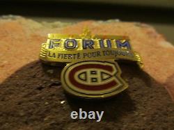 Original Forum De Montréal Brick Signé Par Guy Lafleur #10- Display Case Inc Coa