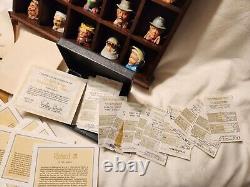 'Patrimoine de l'ancienne Angleterre : 25 miniatures de Toby Jugs par Peter Jackson avec boîtier d'exposition et certificat d'authenticité'