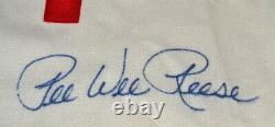 Pee Wee Reese Signé Jersey, Coa, Uacc Rd228, Plaque D'affichage, Dodgers, Mlb