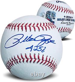 Pete Rose Autographié Mlb Signé Baseball 4256 Jsa Coa Avec Boîtier D'affichage Uv