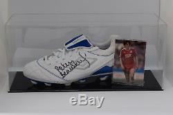 Peter Beardsley Signé Autograph Football Boot Display Case Liverpool Coa