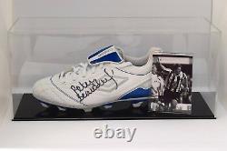 Peter Beardsley Signé Autograph Football Boot Display Case Newcastle Coa