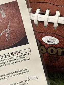 Peyton Manning Signé Football NFL JSA COA Boîtier d'affichage inclus